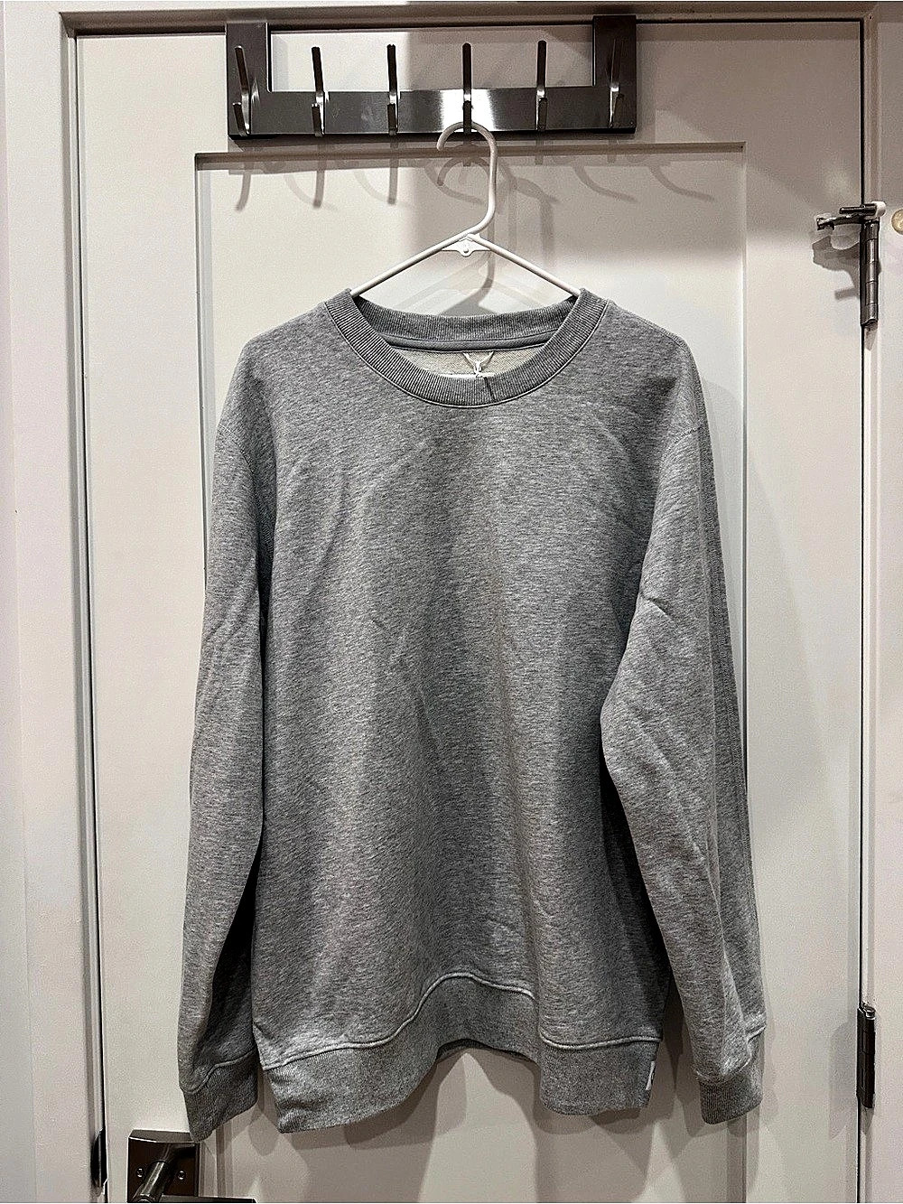 Reigning Champ Classic Fit Crewneck Gray Large Men's Sweatshirt
